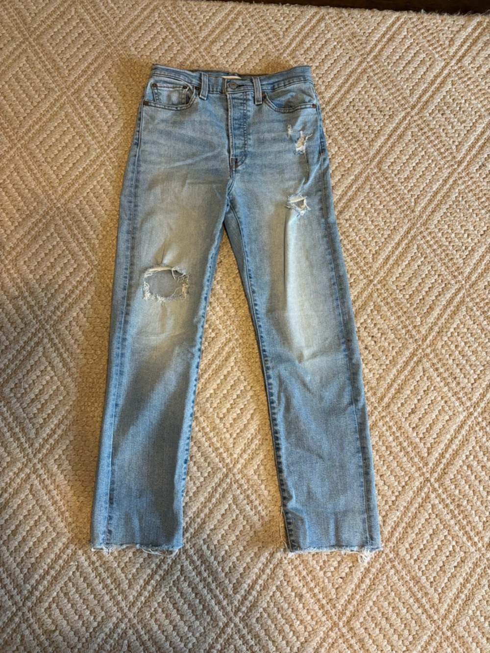 Signature by Levi Strauss Light Blue Wedgie Straight Jeans